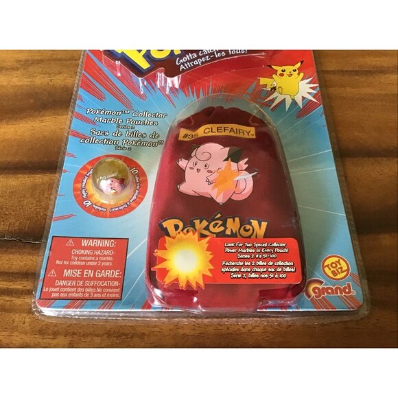 Vintage Pokémon Collector Marble Pouches Series 2 #35 Clefairy - Picture 3 of 7
